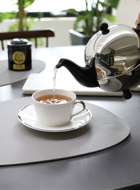 美国纽约骨瓷品牌 TWIG NY Platinum Edge咖啡杯茶壶系列24K铂金