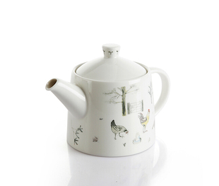 rachelbarker英国花园带盖茶壶茶具 韩国原装 进口zenhankook