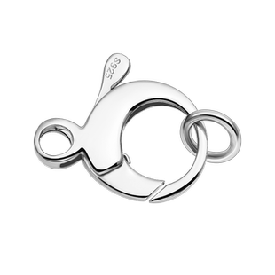 925纯银珍珠项链扣头弹簧扣大龙虾扣连接扣diy手链扣配件接头扣子