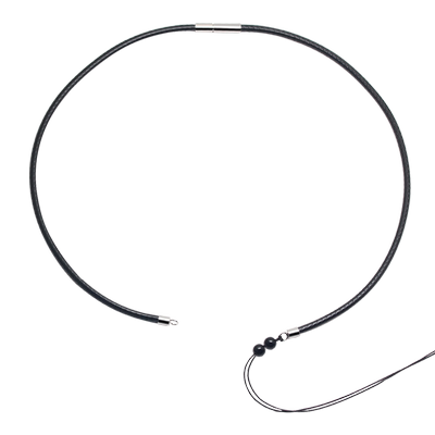 横穿天珠锁骨吊坠挂绳绿松石男女款手工编织串玉坠绳子挂脖项链绳