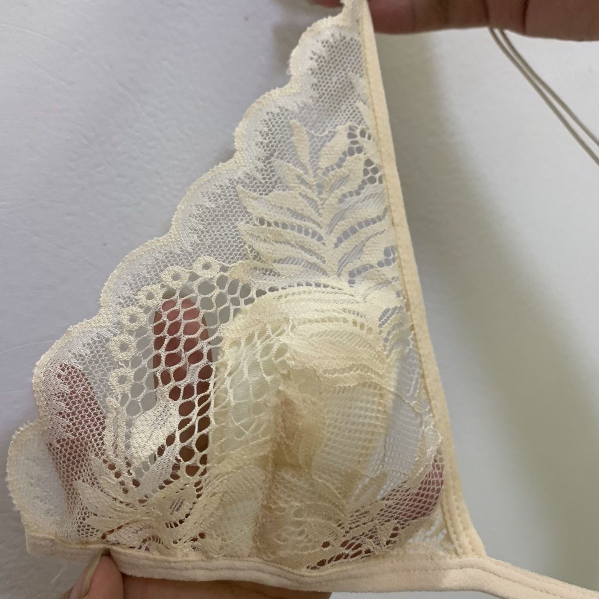 法式性感蕾丝超薄前扣式三角杯小胸美背文胸无钢圈细带舒适内衣女