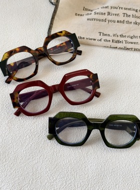 25新款跨境圆形拼色时尚太阳镜欧