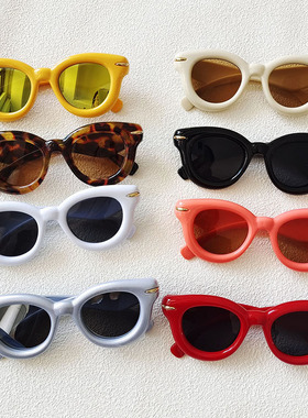 时尚同款厚框太阳镜潮流圆形眼镜