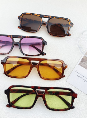 韩版双杠时尚OL墨镜潮流复古聚会