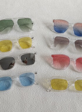 透明色系痞帅蹦迪男街拍太阳眼