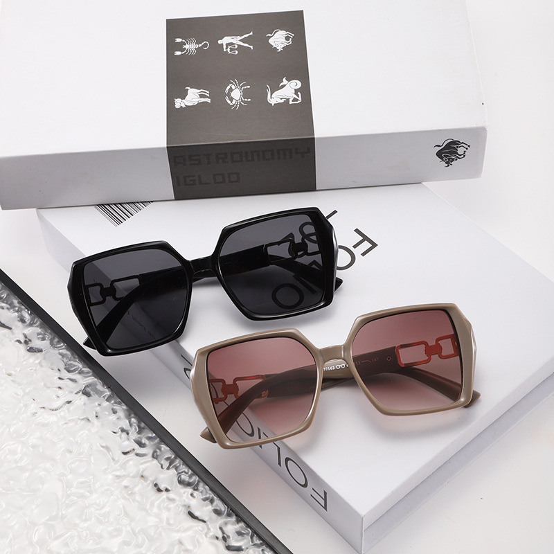 新款时尚墨镜女防晒大框太阳镜女