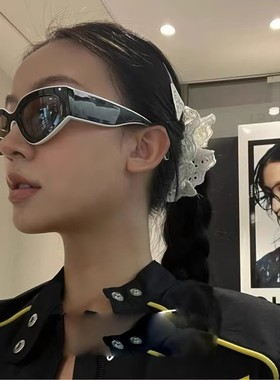 大框描边拼色太阳镜简约2025新款