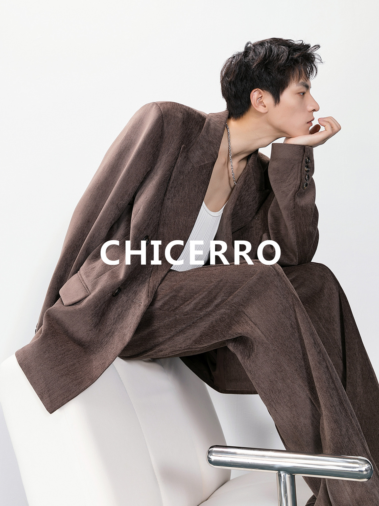 CHICERRO 시칠리아 남성 가을 하이 엔드 정장 재킷 기질 잘 생긴 패션 캐주얼 정장