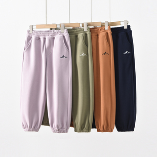 170 120 儿童冬季 加绒裤 防风裤 男女童一体绒保暖裤 慕斯糯糯裤