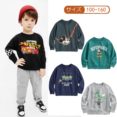 出口日本儿童春秋纯棉卫衣