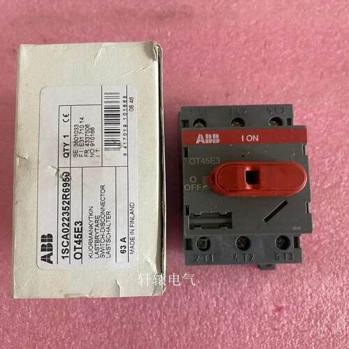 全新原装ABB 隔离开关OT45E3 0T45E3议价$