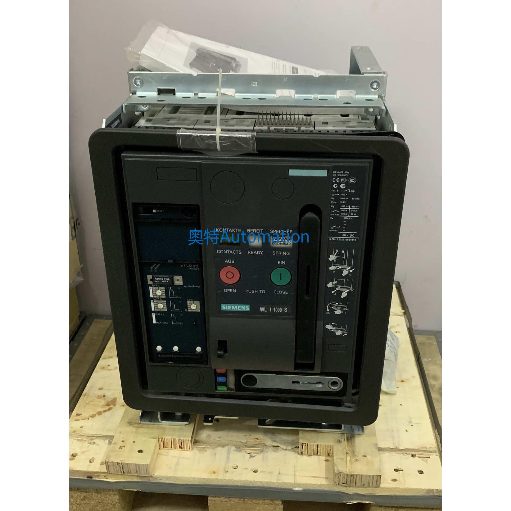 西门子3WL1110-3CB62-4GA2 空气开关 3WL智能框架断路器1000A议价