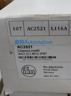 IFM AC2521 AC2616 AC2910 AC2916 全新原装易福门 现货议价$