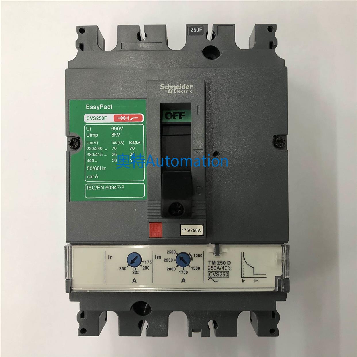 原装CVS250F TM250D 3P 250A施耐德空气开关塑壳式断路器议价$