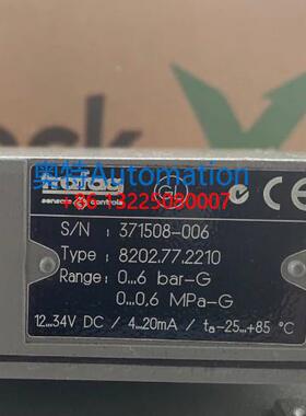 TRAFAG 8202.77.2210 0-6bar全新原装现货议价$