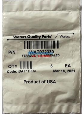 Waters沃特世卡套Wat022330 5/包 1/16 原装议价$
