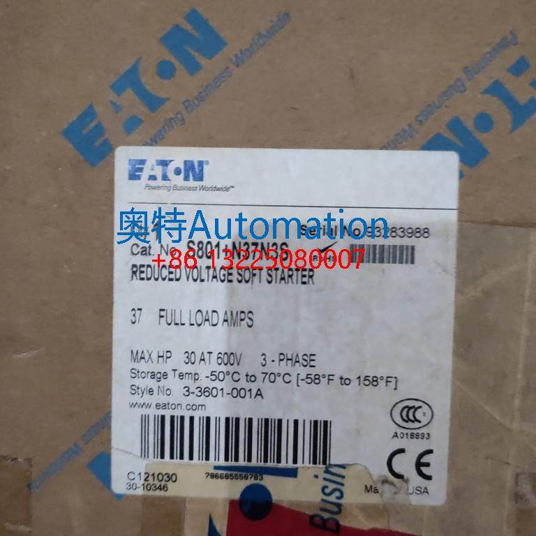 伊顿穆勒软启动控制器S801+N37NS 全新原装现货议价议价$