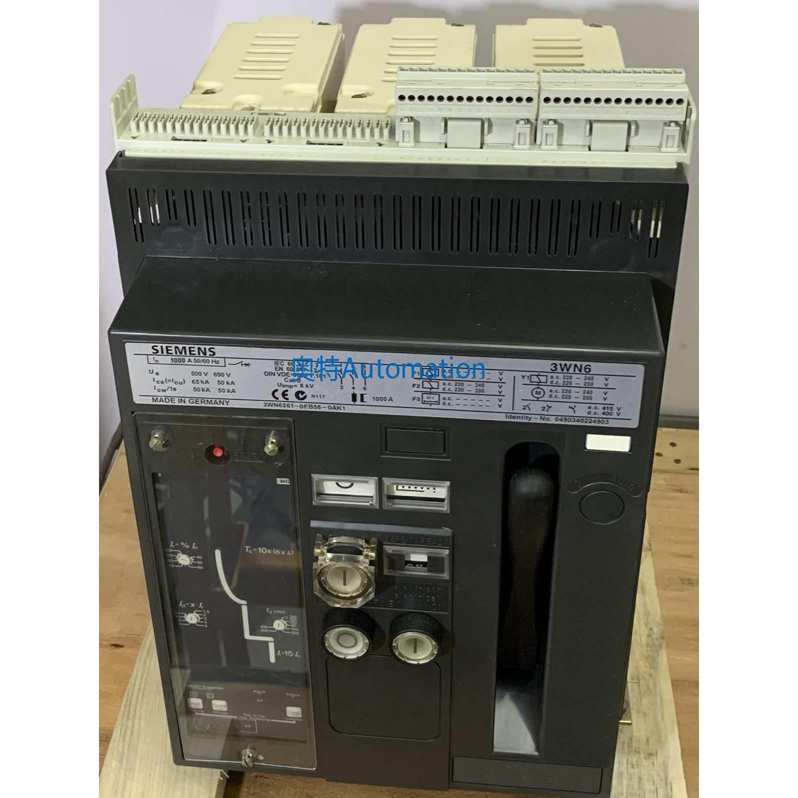 西门子3WN6271-0FB58-0AK1空气开关3WN6智能 框架断路器1000A议价