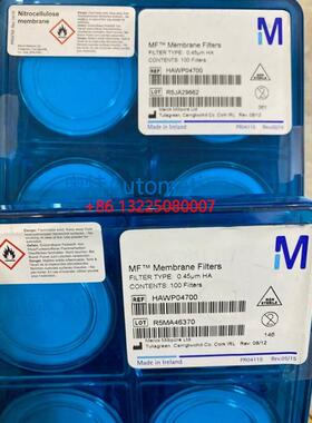 Millipore密理博HAWG04700 HAWP04700 0.45um*47mm混合纤维素滤膜