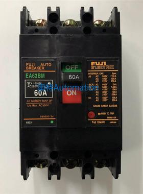 原装EA63BM 3P 60A日本富士空气开关塑壳式断路器议价$