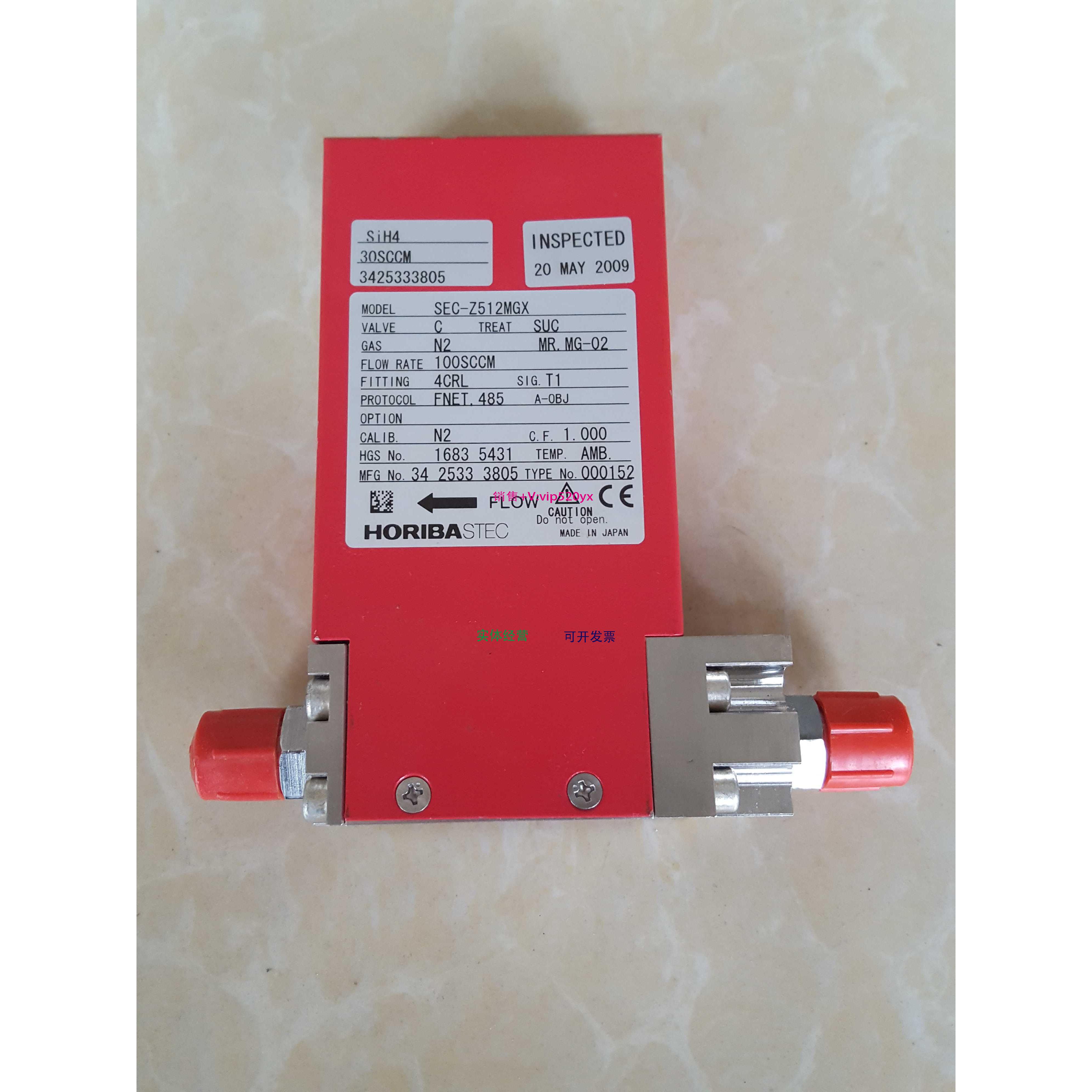 配件HORIBA SEC-512MGX sih4 0SCCM/100SCCM流量计 议价议价