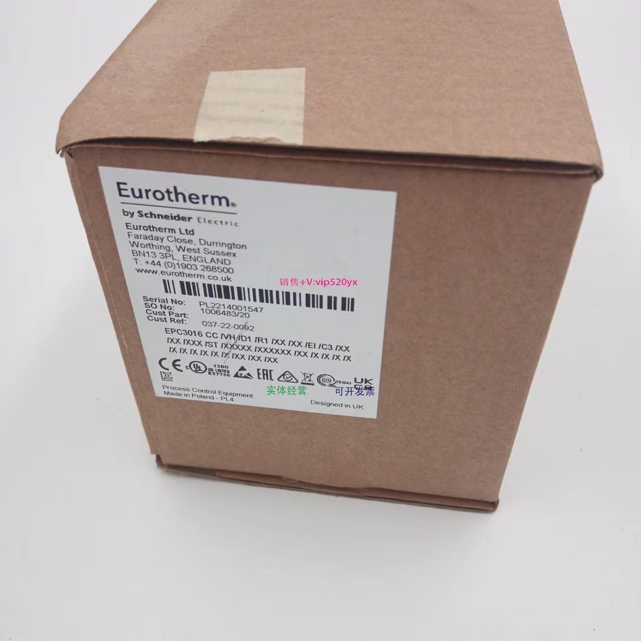 配件英国欧陆EUROTHERM 温控表 EPC3016 CC VH/D1/R1 现货供应议