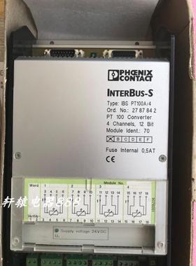 原装菲尼克斯phoenix INTERBUS-S IBS PT100A/4 2787842控制器议