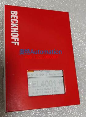 原装BECKHOFF倍福模块EL4001 EL1809 EL2008 EL360 32554议价议价