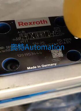 力士乐伺服阀0811404602比例阀4WRPEH 6 C3 B24L-20/G24K0/A1M议