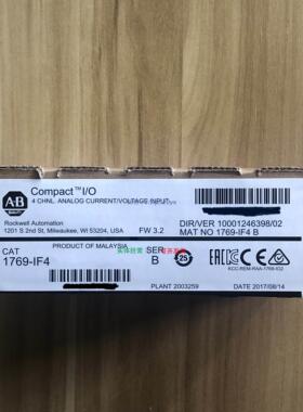 现货供应AB罗克韦尔 1769-IF4 1769-IF4FXOF2F 1769-IF4I 1769-IF