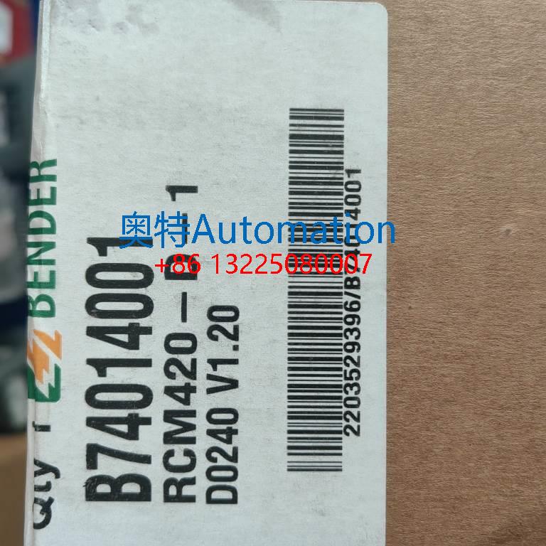 BENDER本德尔 绝缘检测仪剩余电流监视RCM420-D-1 B74014001议价$