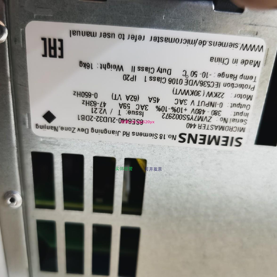 配件6SE6430-2AD31-5CA0 6SE6440-2UD31-1CA0 6SE6440-2UD27-5CA1
