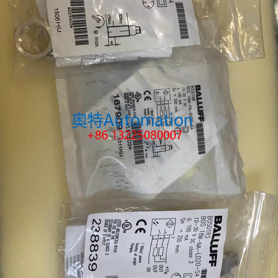 巴鲁夫BALLUFF关电开关BOS01R3 BOS 18M-NA-LD20-S4全新原装现货