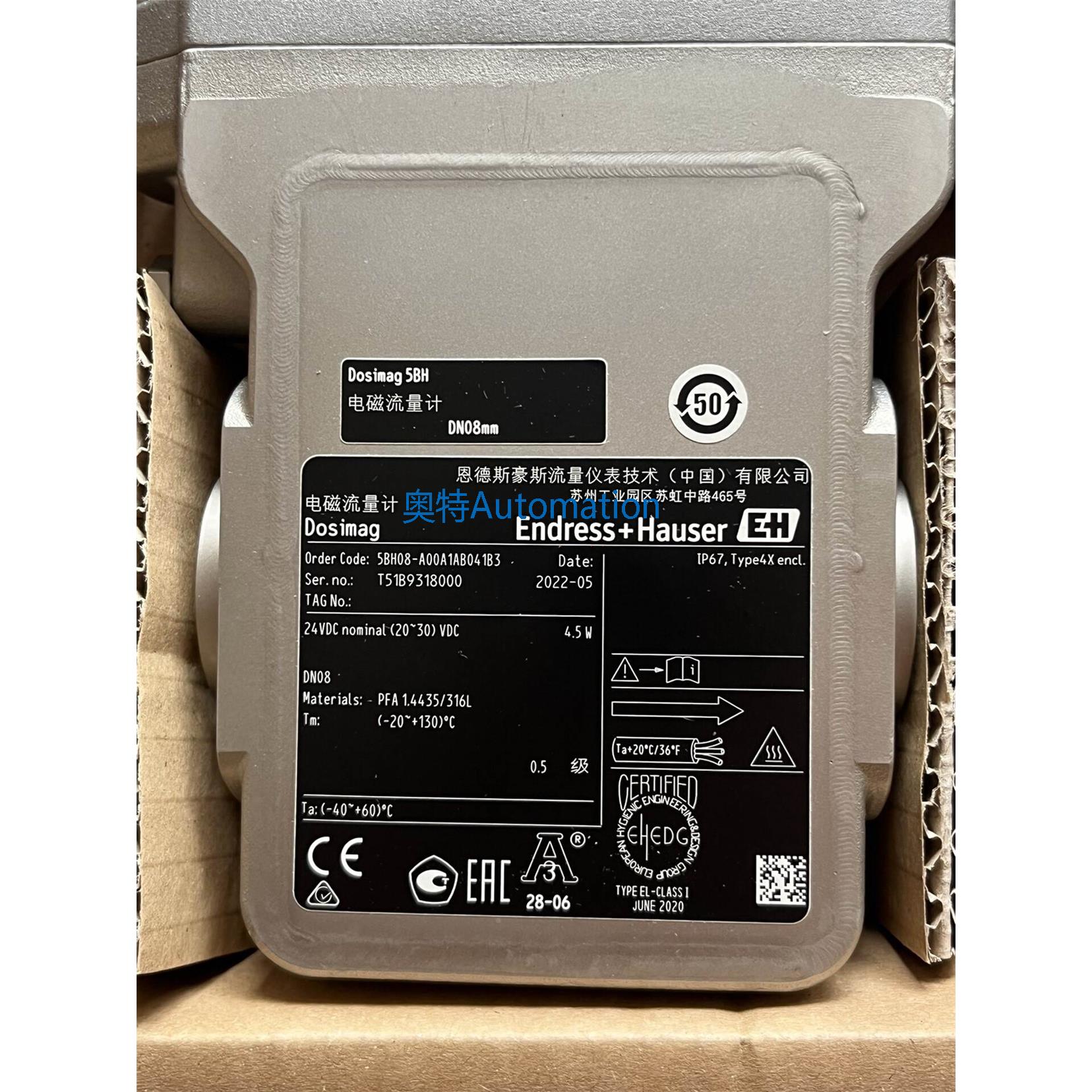 全新E+H电磁流量计口径DN08 5BH08-A00A1AB041B3议价议价$