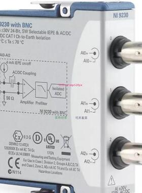 配件美国NI 9230 BNC声音与振动输入模块784396-01全新 正品议价