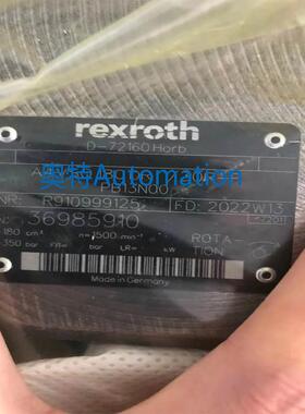 力士乐柱塞泵R910994306 A4VSO125DR/30R-FPB13N00液压泵高压泵议