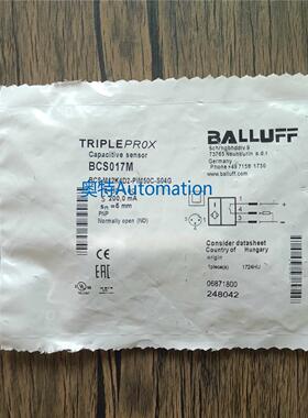 全新未拆封 巴鲁夫 BCS017M BCS M12K4D2-PIM50C-S04G 现货销售议