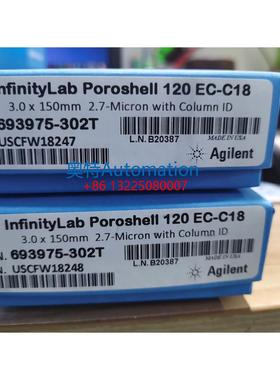 安捷伦液相色谱柱EC-C18 3.0x150mm 2.7um原装货号693975-302T议