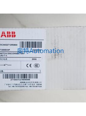 原装ABB隔离开关 OT200E03P 200A 3P议价*