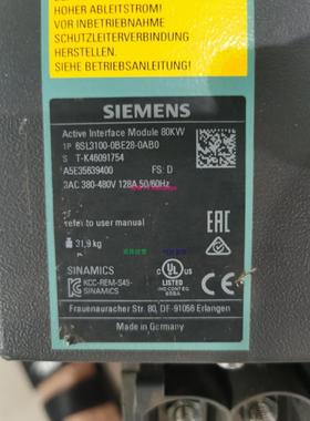 配件6SL3100-0BE28-0AB0西门子80KW滤波器议价