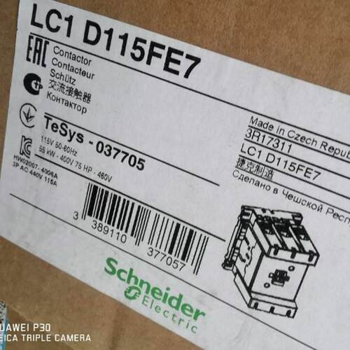 配件接触器LC1D115FE7 115V进口产品正品全新议价
