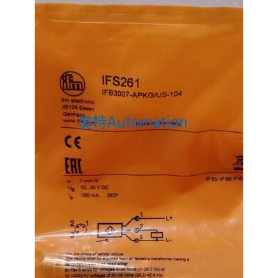 【包邮】IFM IFS261 IFS262 IFS297 IFS299 全新原装易福门议价$