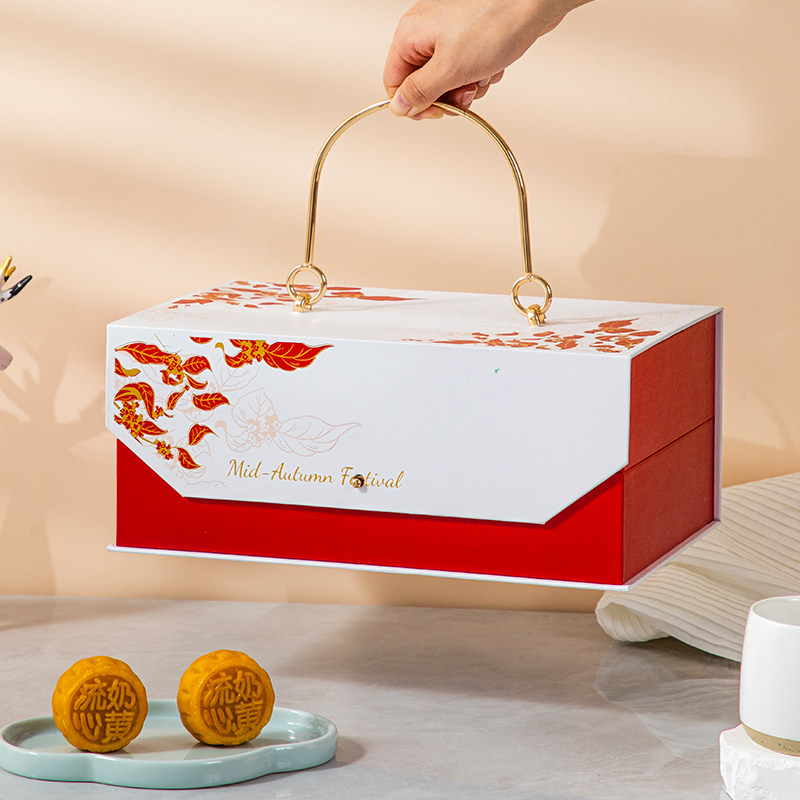 中秋月饼礼盒定制6粒logo国潮手提包装盒2023批发8粒盒子高档新款,包装,中秋礼品包装,淘宝优惠券,粉丝福利购,淘宝优惠卷