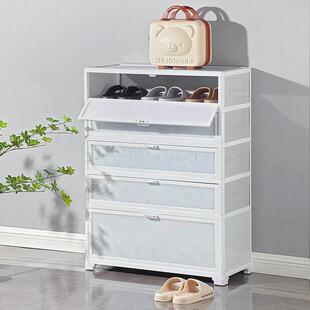 铝合金鞋柜家用落地多层防尘鞋架门口新款入户玄关大容量收纳防晒