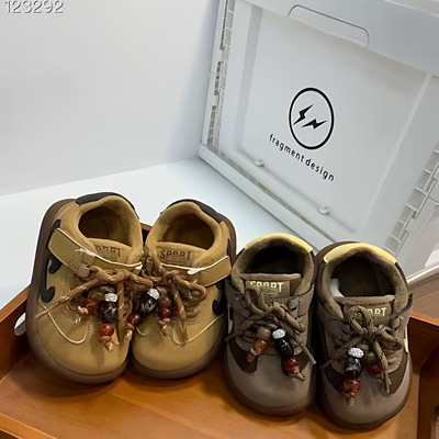 2025冬款男女童串珠加棉运动鞋