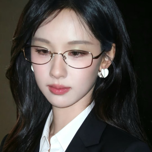 好看麻辣女教师银色清冷感平光眼镜框素颜小脸近视配高度数眼睛架