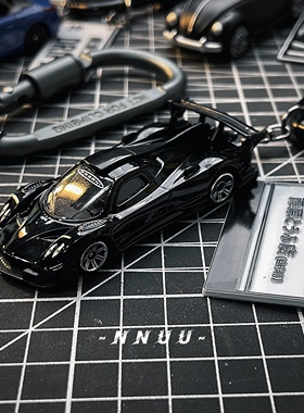 正版授权兰博基尼合金车模手工订制车牌登山口包挂件