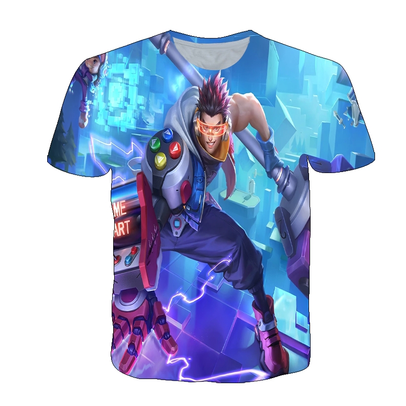 王者荣耀狂铁电玩高手男装短袖T恤春夏装中学生高街速干体恤上衣