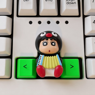 饰 创意可爱蜡笔小新企鹅电竞键盘十字轴键帽高级感装 2025新款 个性