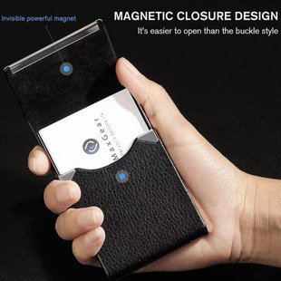 高档商务男式名片夹便携式大容量名片盒私人定制送男朋友生日礼物